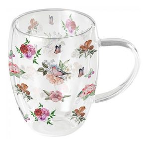 AMB.14219350 Charlotte white duplafalú borosilicate üvegbögre 0,35L