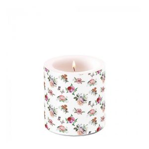 AMB.19219350 Charlotte white átvilágítós gyertya 8x7,5cm 