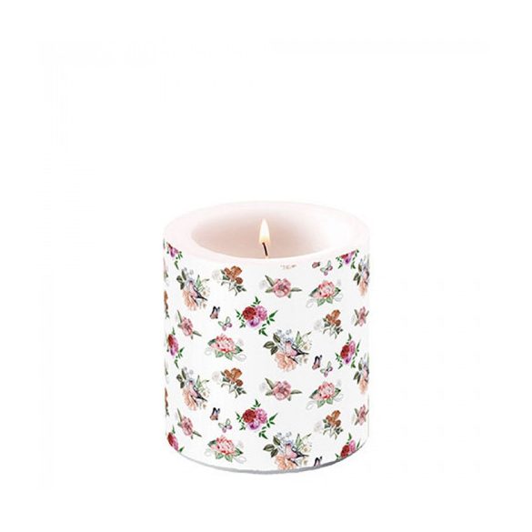 AMB.19219350 Charlotte white átvilágítós gyertya 8x7,5cm 