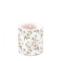   AMB.19219545 Beautiful daisies white átvilágítós gyertya 8x7,5cm 