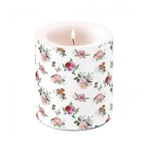 AMB.19319350 Charlotte white átvilágítós gyertya 10x10cm