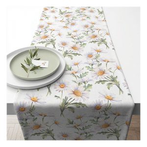 AMB.16619545 Beautiful daisies white asztali futó 40x150cm,100% pamut
