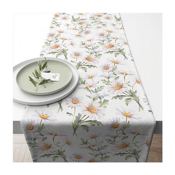 AMB.16619545 Beautiful daisies white asztali futó 40x150cm,100% pamut