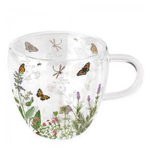 AMB.14419345 Herb Garden duplafalú borosilicate üvegcsésze 0,25l