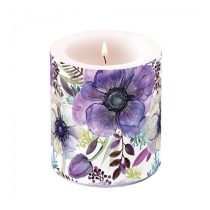 AMB.19319340 Purple dream átvilágítós gyertya 10x10cm