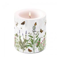 AMB.19319345 Herb Garden átvilágítós gyertya 10x10cm