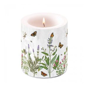 AMB.19319345 Herb Garden átvilágítós gyertya 10x10cm