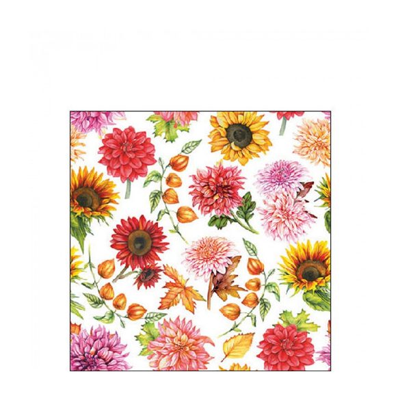 AMB.12519770 Autumn blooming papírszalvéta 25x25cm, 20db-os