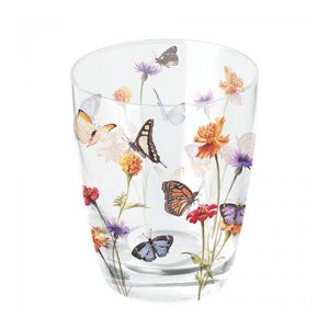AMB.14319335 Butterfly Garden white üvegpohár 0,25l