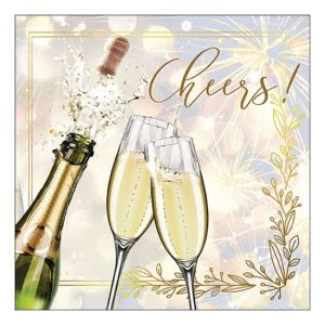 AMB.13319780 Popping bottle papírszalvéta 33x33cm, 20db-os
