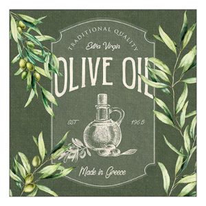 AMB.13319785 Olive oil papírszalvéta 33x33cm, 20db-os