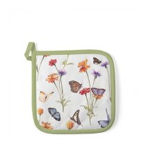   AMB.16519335 Butterfly garden white edényalátét 20x20cm,100% pamut