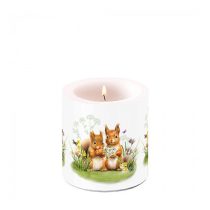   AMB.19219465 Little squirrels átvilágítós gyertya 8x7,5cm 
