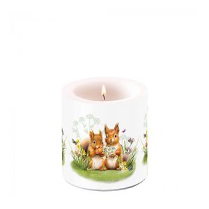 AMB.19219465 Little squirrels átvilágítós gyertya 8x7,5cm 