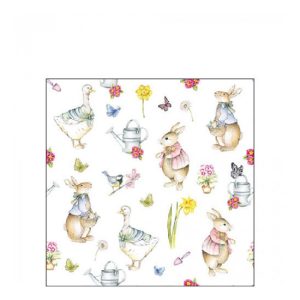 AMB.22519320 Easter Garden papírszalvéta 25x25cm, 20db-os