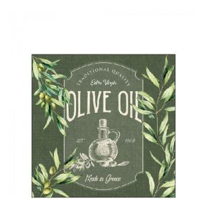 AMB.12519785 Olive oil papírszalvéta 25x25cm,20db-os