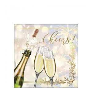 AMB.12519780 Popping bottle papírszalvéta 25x25cm,20db-os