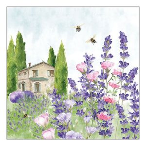 AMB.13319840 Lavender meadow papírszalvéta 33x33cm, 20db-os