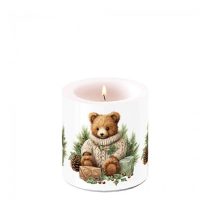 AMB.39220110 Cuddle bear átvilágítós gyertya 8x7,5cm