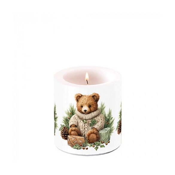 AMB.39220110 Cuddle bear átvilágítós gyertya 8x7,5cm