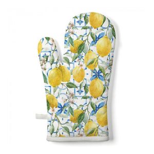 AMB.16419660 Mediterranean lemons edényfogó kesztyű 18x30cm, 100% pamut