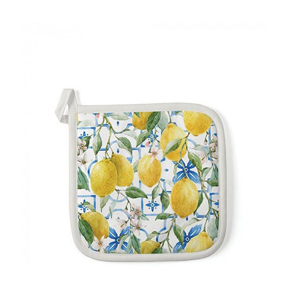 AMB.16519660 Mediterranean lemons edényalátét 20x20cm,100% pamut