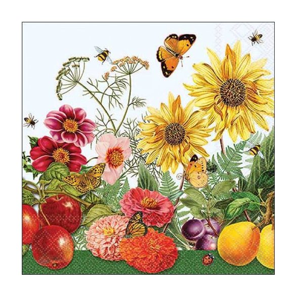 AMB.13319990 Sunny Garden papírszalvéta 33x33cm, 20db-os