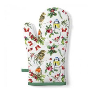 AMB.36419955 Birds in Winter edényfogó kesztyű 18x30cm, 100% pamut