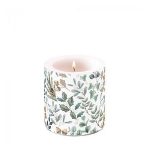AMB.39219040 Collection of leaves átvilágítós gyertya 8x7,5cm