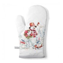   AMB.36420095 Sporty snowmen edényfogó kesztyű 18x30cm, 100% pamut