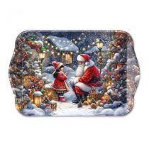 AMB.33720055 Talking to Santa műanyag kistálca 13x21cm