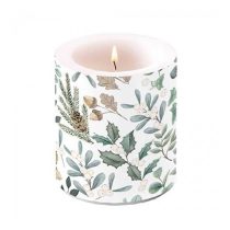   AMB.39319040 Collection of leaves átvilágítós gyertya 10x10xcm