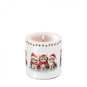 AMB.39219105 Funny cute kittens átvilágítós gyertya 8x7,5cm