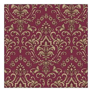 AMB.13319265 Baroque ornament bordeaux papírszalvéta 33x33cm, 20db-os