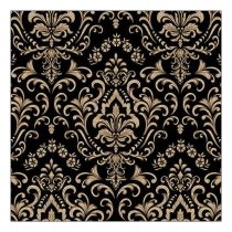   AMB.13319268 Baroque ornament black papírszalvéta 33x33cm, 20db-os