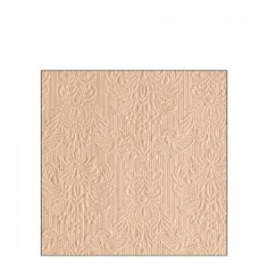 AMB.12518066 Elegance beige dombornyomott papírszalvéta 25x25cm,15db-os