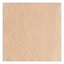   AMB.13318066 Elegance beige dombornyomott papírszalvéta 33x33cm,15db-os