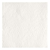   AMB.13304925 Elegance white dombornyomott papírszalvéta 33x33cm,15db-os