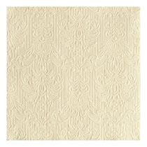   AMB.13304926 Elegance cream dombornyomott papírszalvéta 33x33cm,15db-os