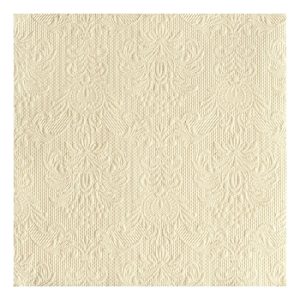 AMB.13304926 Elegance cream dombornyomott papírszalvéta 33x33cm,15db-os