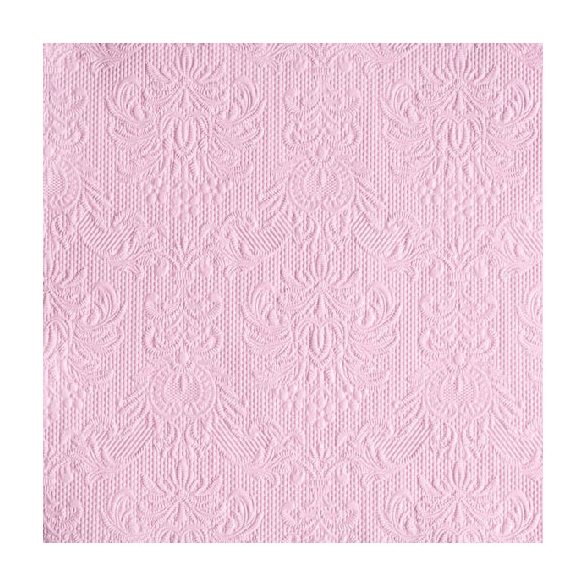 AMB.13304928 Elegance pink dombornyomott papírszalvéta 33x33cm,15db-os