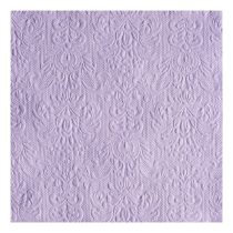  AMB.13304929 Elegance lavender dombornyomott papírszalvéta 33x33cm,15db-os