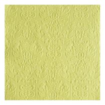   AMB.13304931 Elegance light green dombornyomott papírszalvéta 33x33cm,15db-os