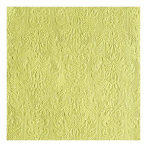 AMB.13304931 Elegance light green dombornyomott papírszalvéta 33x33cm,15db-os