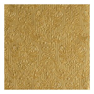 AMB.13304937 Elegance gold dombornyomott papírszalvéta 33x33cm,15db-os