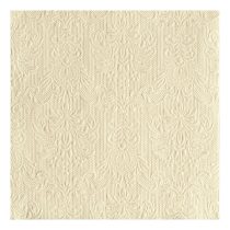   AMB.14004926 Elegance cream dombornyomott papírszalvéta 40x40cm,15db-os