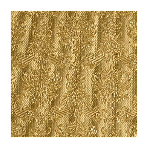 AMB.14004937 Elegance gold dombornyomott papírszalvéta 40x40cm,15db-os