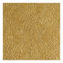   AMB.12504937 Elegance gold dombornyomott papírszalvéta 25x25cm,15db-os