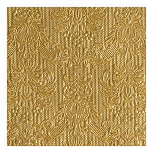 AMB.12504937 Elegance gold dombornyomott papírszalvéta 25x25cm,15db-os