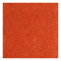   AMB.13305502 Elegance orange dombornyomott papírszalvéta 33x33cm,15db-os